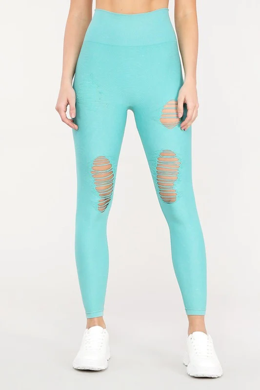 Mono B Distressed Seamless Leggings