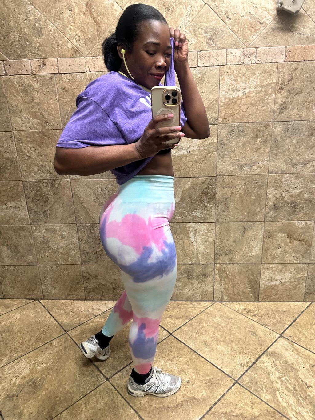 High Waist Scrunch Butted Tye Dye Leggings