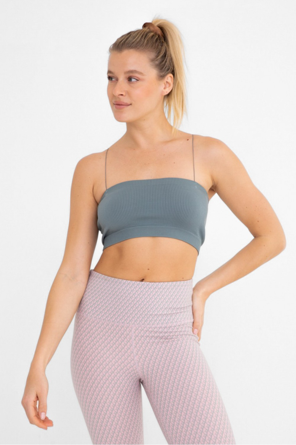 Micro Strap Ribbed Tube Top