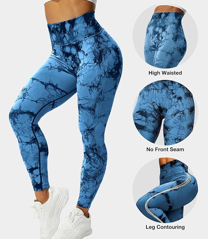 High Waist Scrunch Tye Dye Leggings