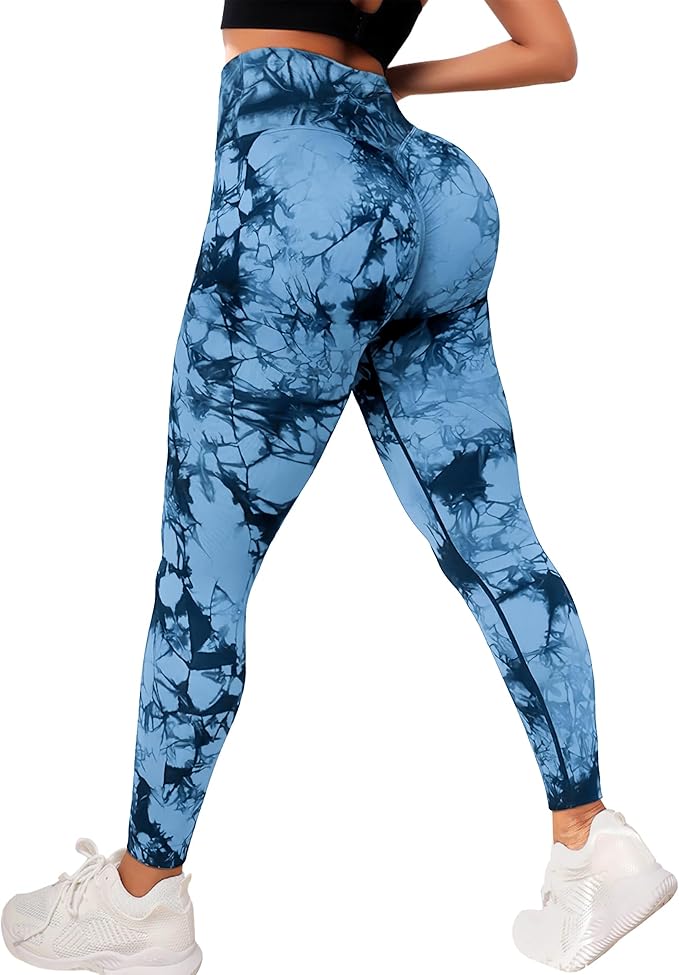 High Waist Scrunch Tye Dye Leggings