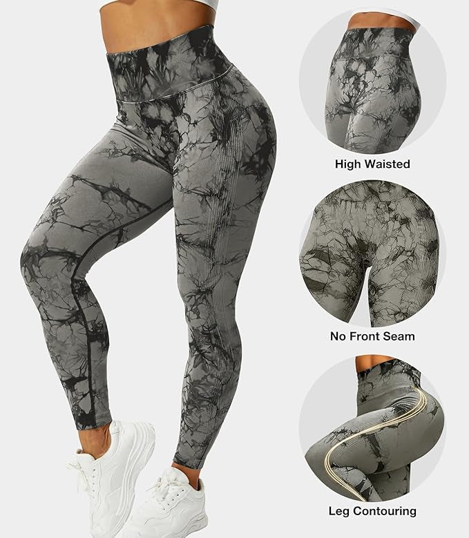 High Waist Scrunch Tye Dye Leggings