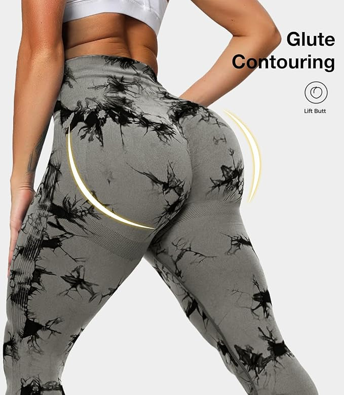 High Waist Scrunch Tye Dye Leggings