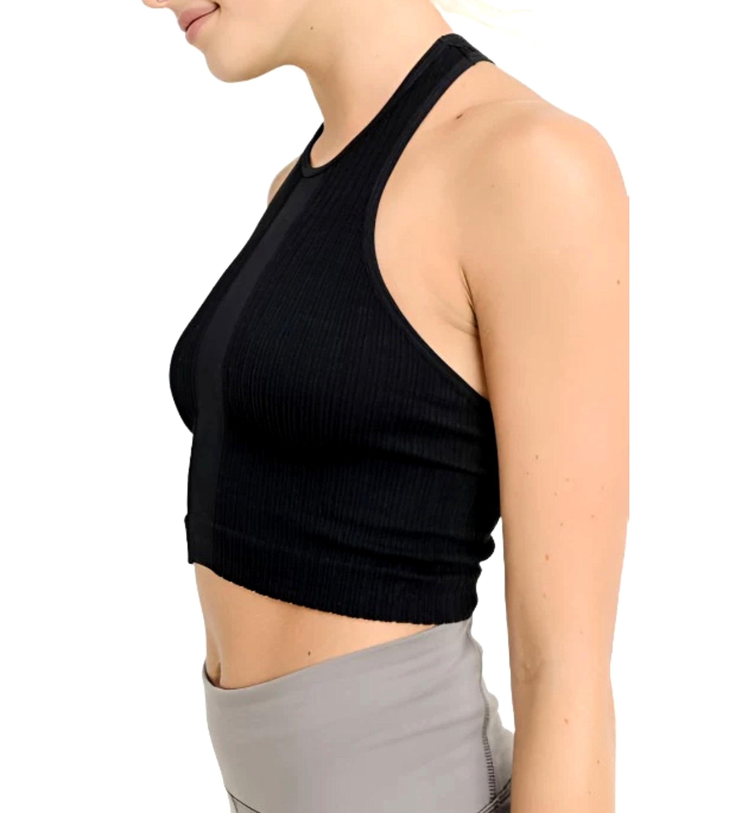Seamless Racerback Cropped Tank