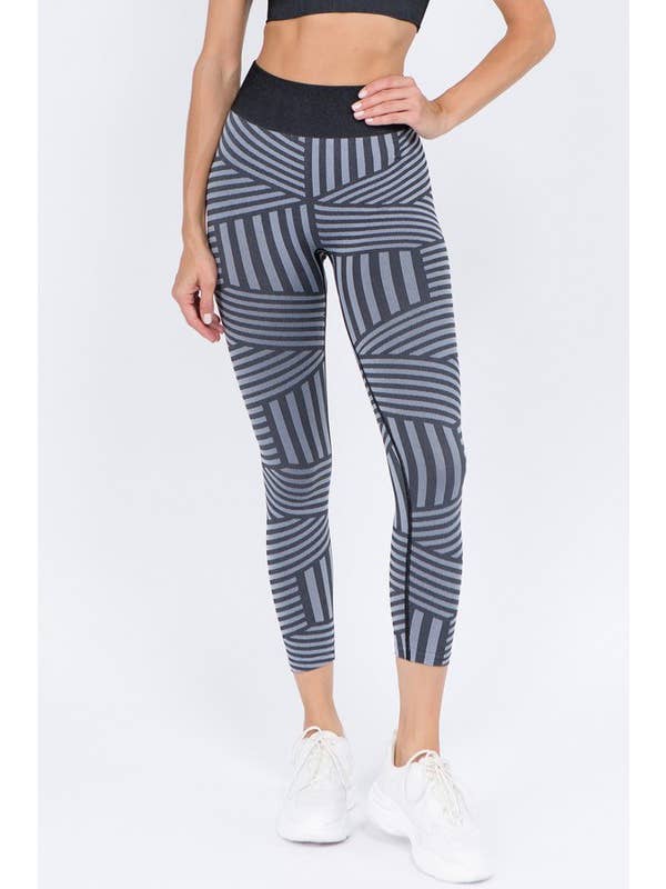 Striped Seamless Leggings