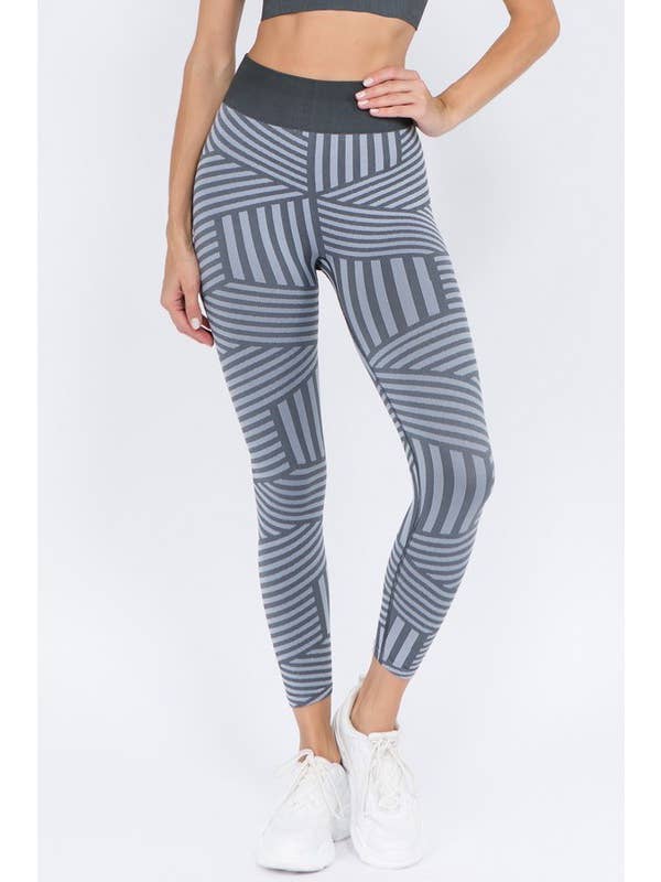 Striped Seamless Leggings