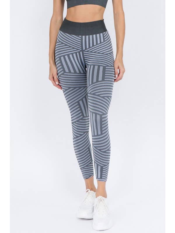 Striped Seamless Leggings