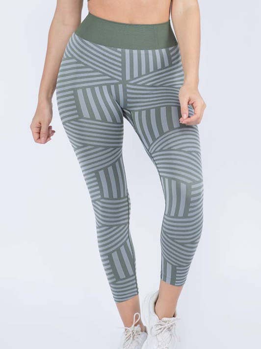 Striped Seamless Leggings