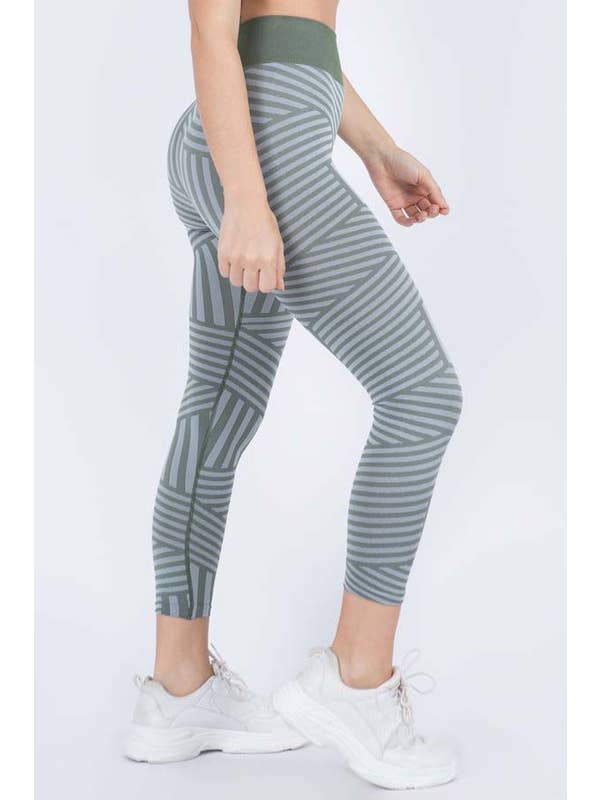 Striped Seamless Leggings