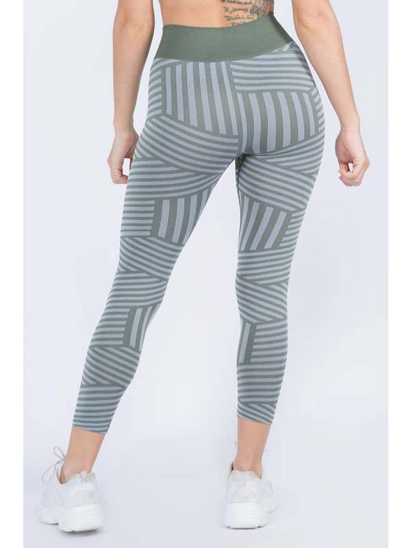 Striped Seamless Leggings