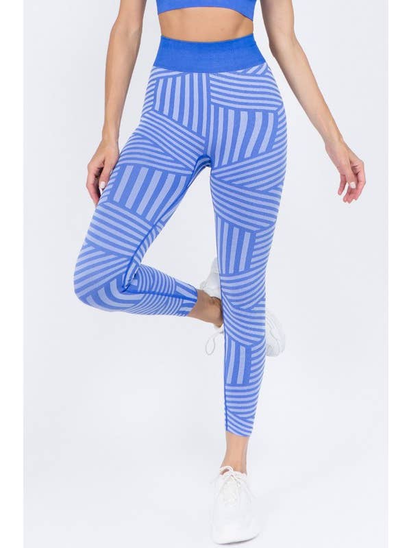 Striped Seamless Leggings