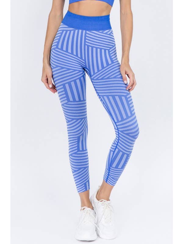 Striped Seamless Leggings