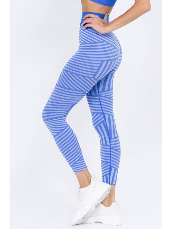 Striped Seamless Leggings