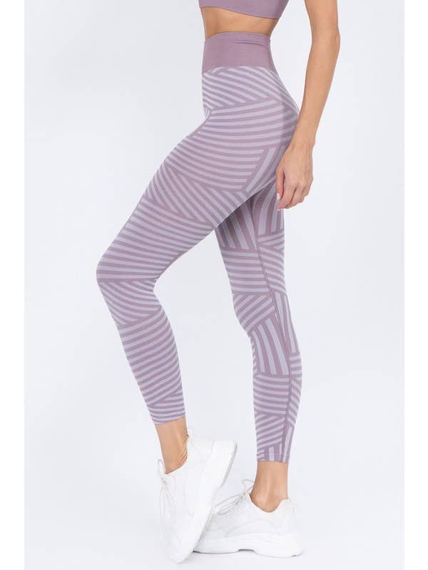 Striped Seamless Leggings