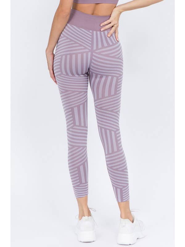Striped Seamless Leggings