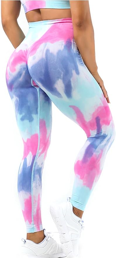 High Waist Scrunch Butted Tye Dye Leggings