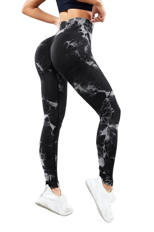 High Waist Scrunch Tye Dye Leggings