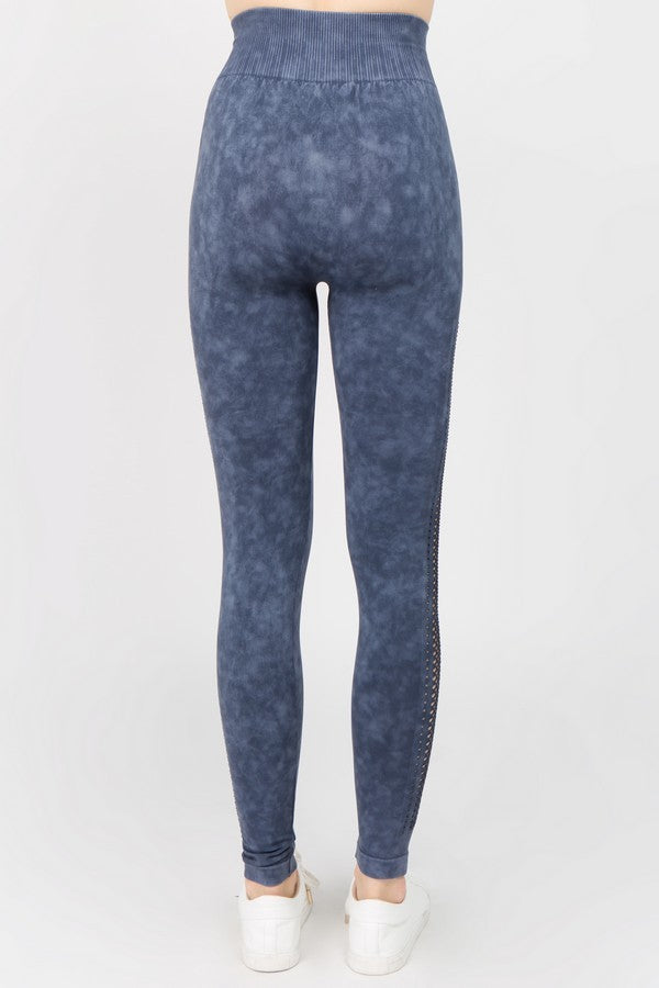Vintage Side Mesh Leggings
