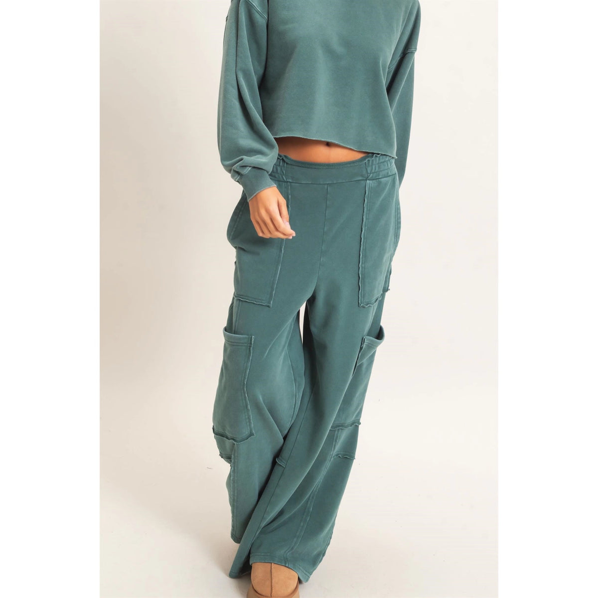 Mineral Wash Cargo Pocket Joggers