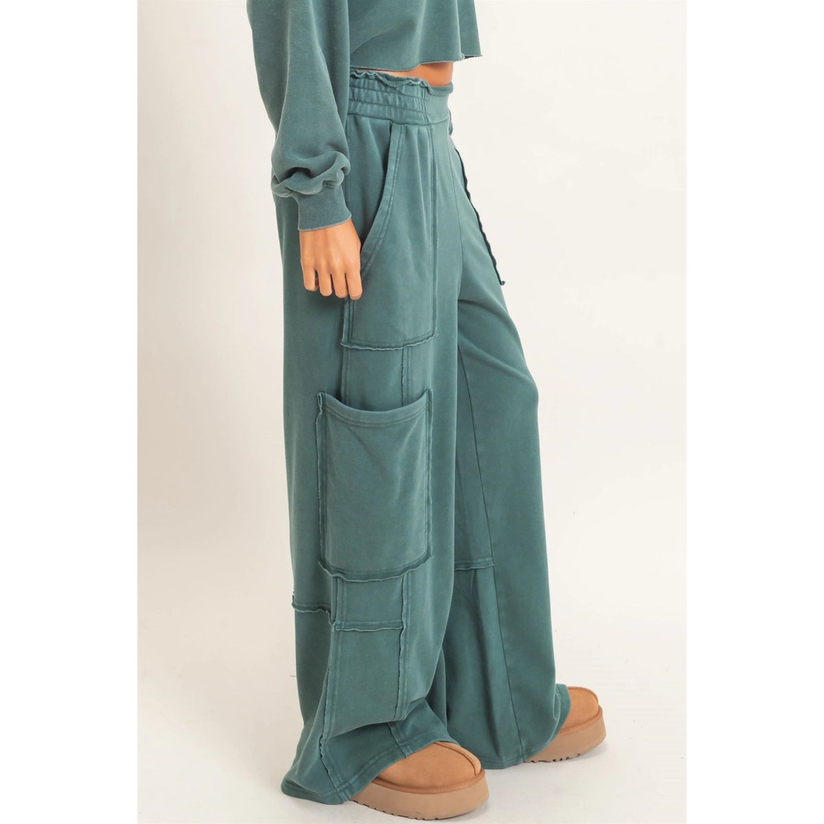 Mineral Wash Cargo Pocket Joggers
