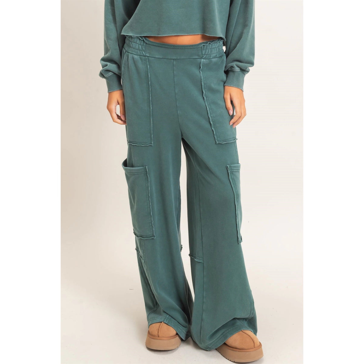 Mineral Wash Cargo Pocket Joggers