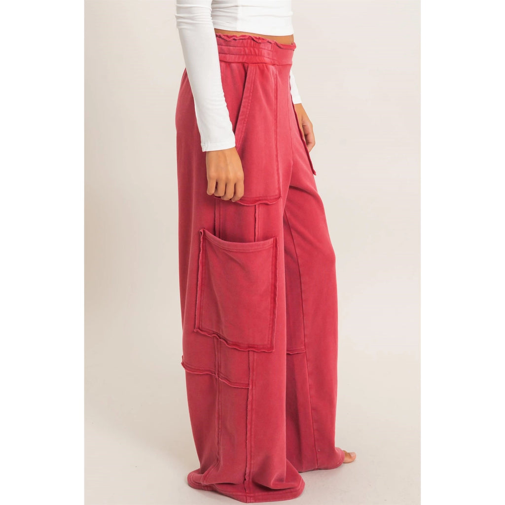 Mineral Wash Cargo Pocket Joggers