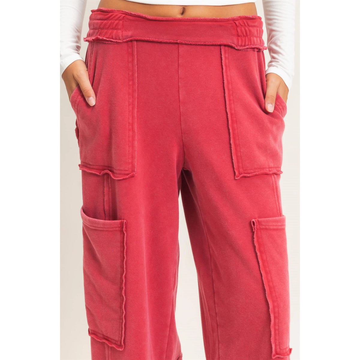 Mineral Wash Cargo Pocket Joggers