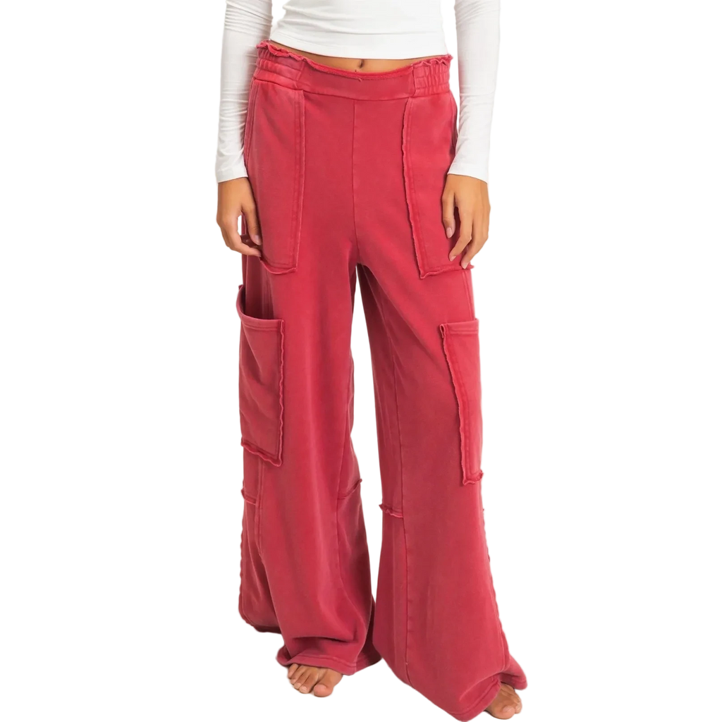 Mineral Wash Cargo Pocket Joggers