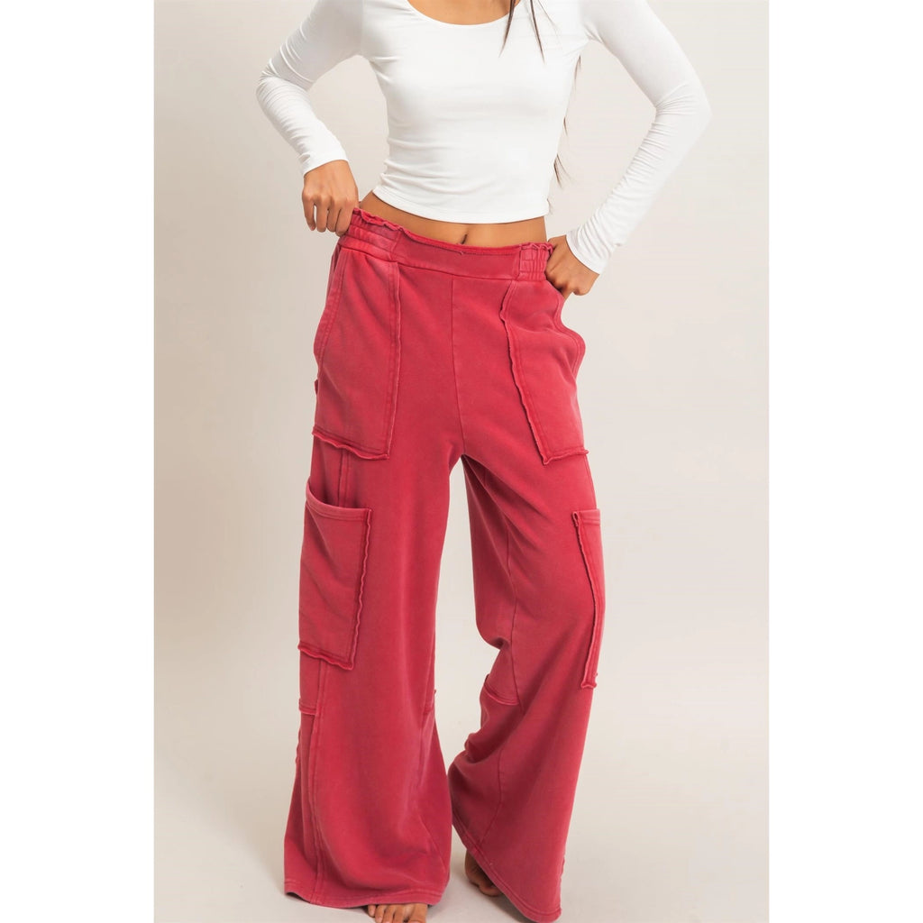 Mineral Wash Cargo Pocket Joggers
